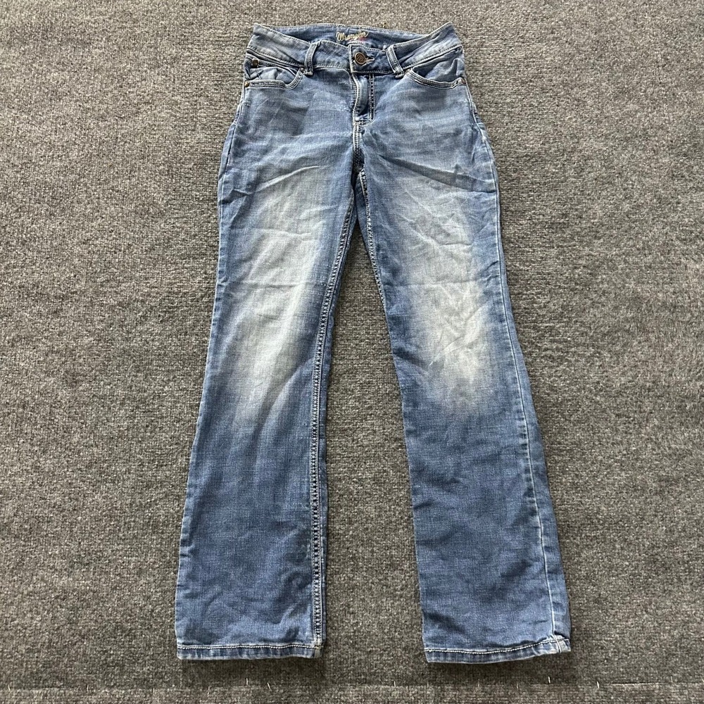 Wrangler Jeans Womens Size 7 Blue Bootcut Stretch Denim Medium Wash